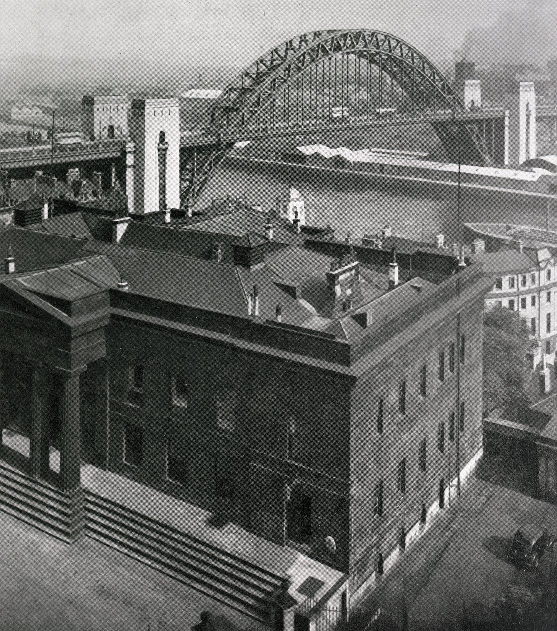 Näkymä Tynen sillalle Gatesheadia kohti Newcastle-upon-Tynestä tekijältä English Photographer