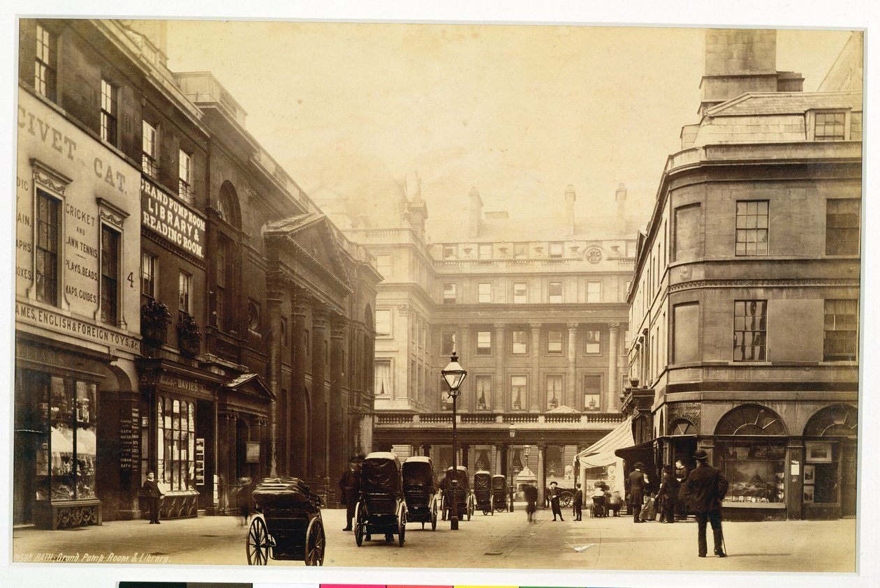 Abbey Square and Pump Rooms, Bath, n. 1880 tekijältä English Photographer
