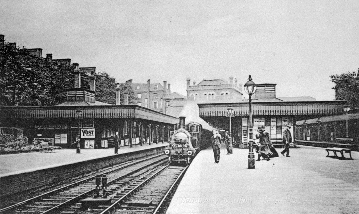 Canonburyn asema, Islington, noin 1905 tekijältä English Photographer