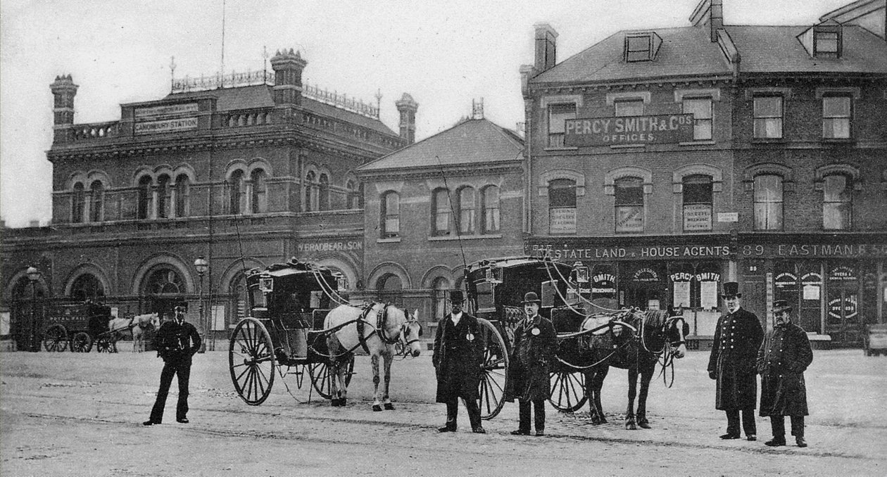 Canonburyn asema, Islington, n. 1905 tekijältä English Photographer
