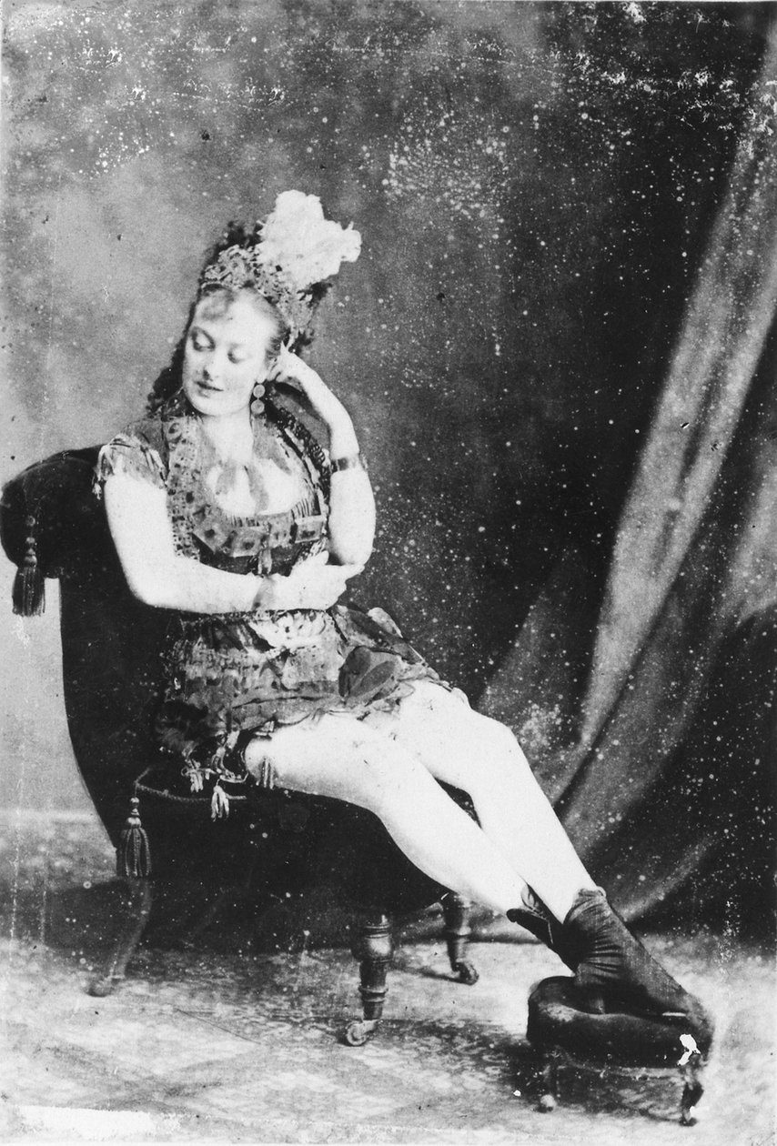 Carte de Visite of Miss Lardy Wilson, noin 1870-luku (albumiprintti) tekijältä English Photographer