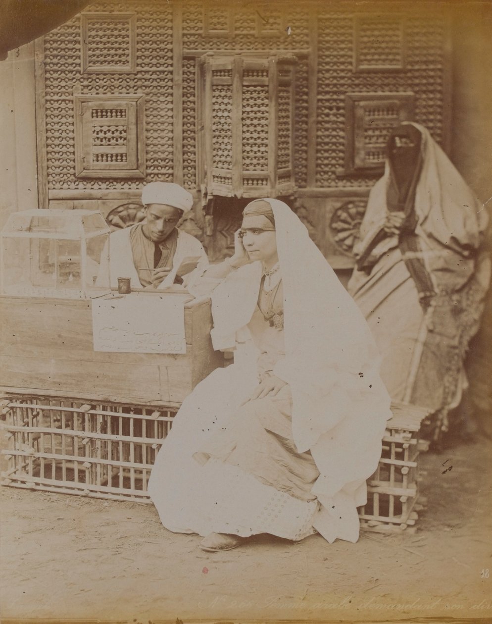 Egyptiläinen katukohtaus, 1893 tekijältä English Photographer