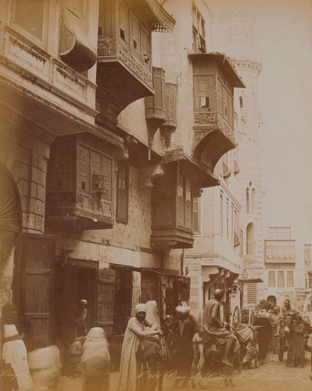 Egyptiläinen katukohtaus, 1893 tekijältä English Photographer