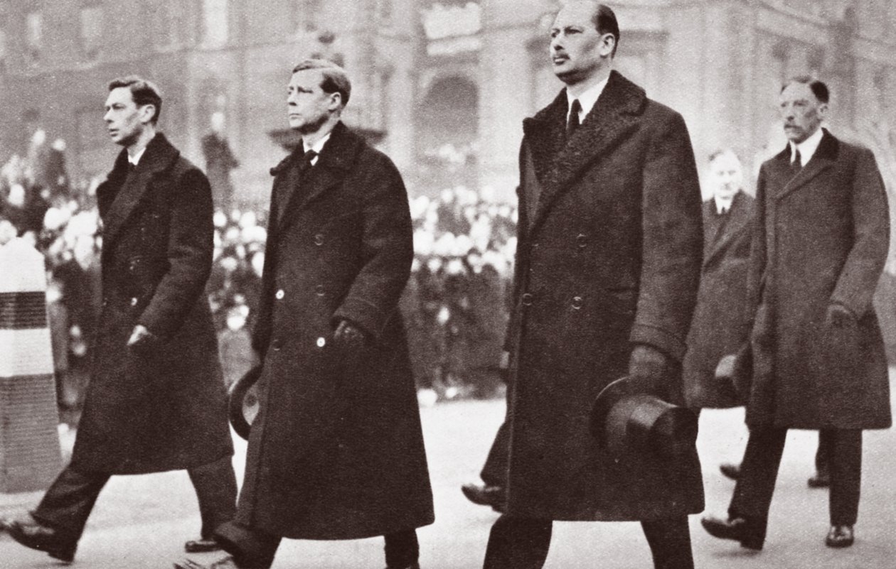 George V:n hautajaiskulkue tammikuussa 1936 tekijältä English Photographer