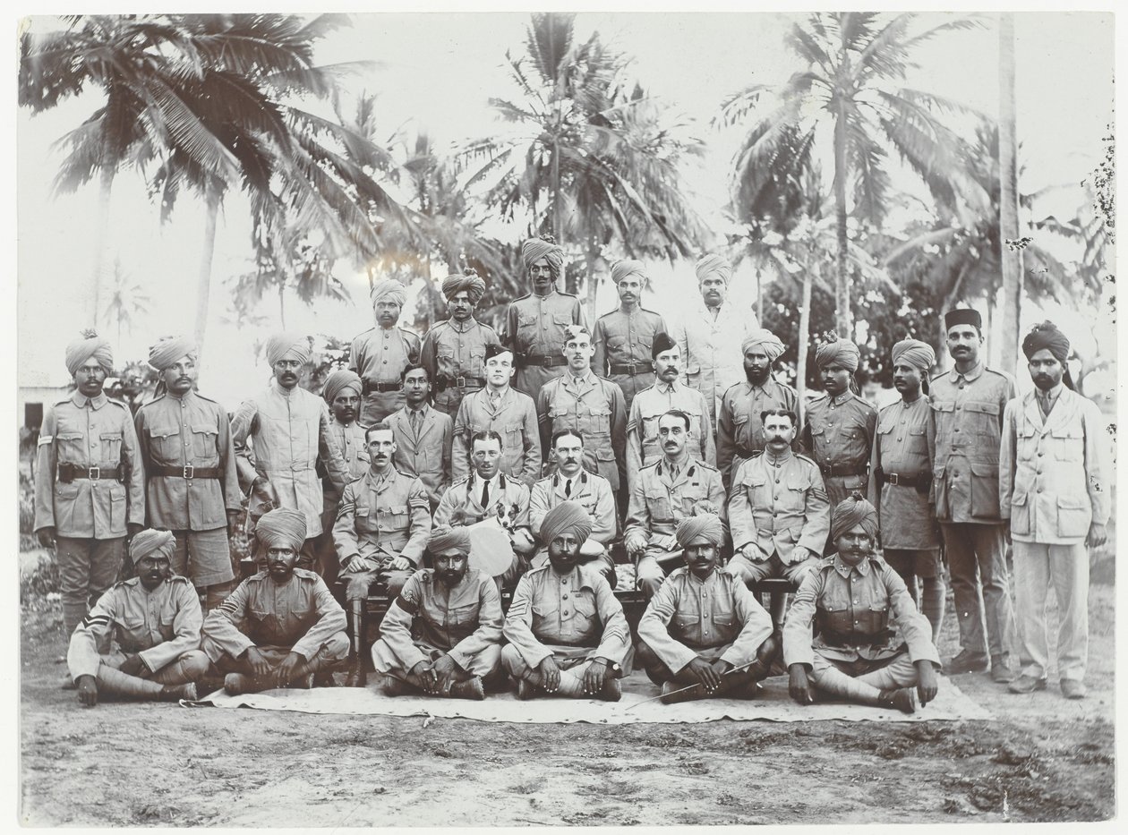 19. panjabien ryhmä Itä-Afrikassa, 1914-15 tekijältä English Photographer