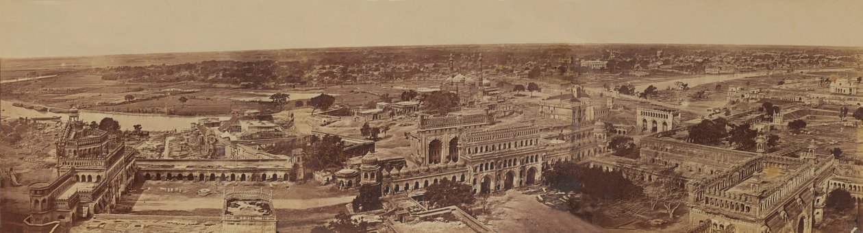Intian kaupunkikuva, kokoelma kahdestakymmenestäyhdeksästä Intian kapinaan liittyvästä valokuvasta, noin 1858. tekijältä English Photographer