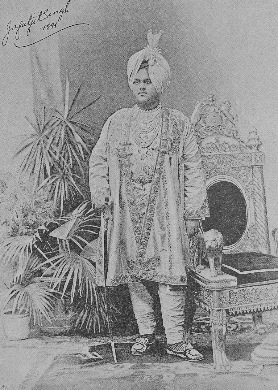 Jagatjit Singh Kapurthalasta, 1891 tekijältä English Photographer