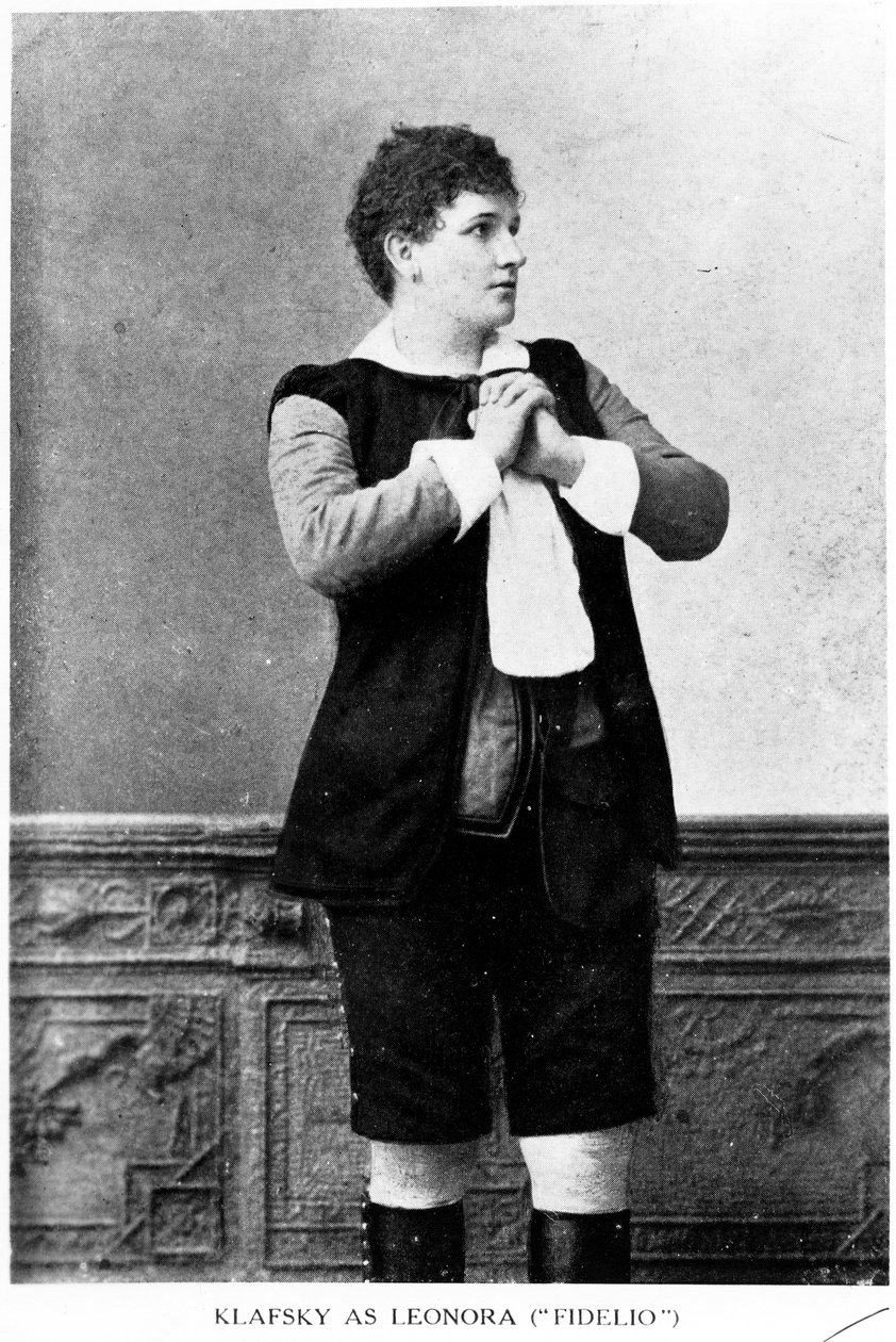 Katherina Klafsky Leonorana Fideliosta, 1892 tekijältä English Photographer