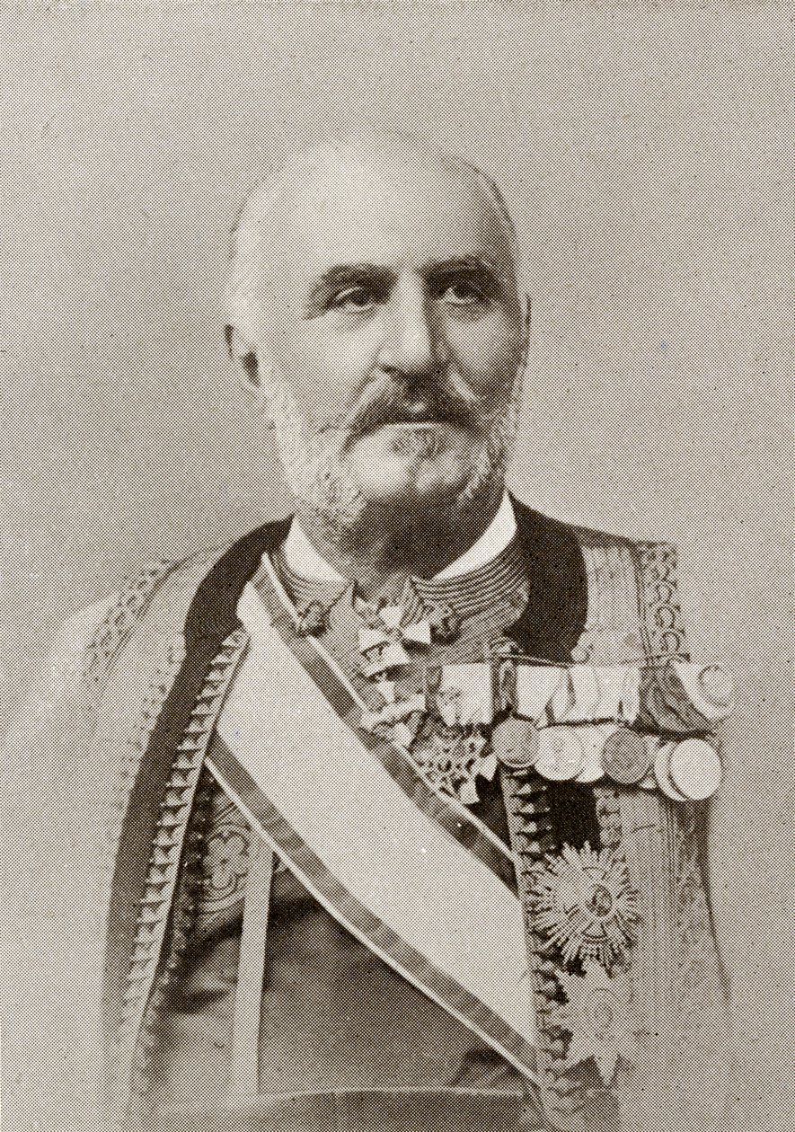 Montenegron kuningas Nikolai I, vuodelta 1912, julkaistu Lontoossa, 1913 tekijältä English Photographer