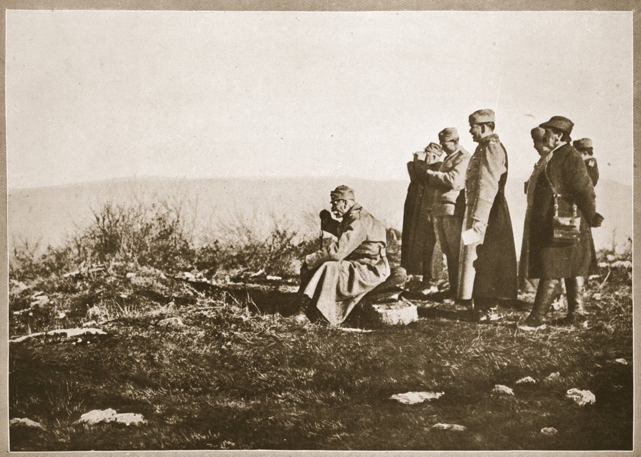 Serbian kuningas Pietari eturintamassa (seepiakuva) tekijältä English Photographer