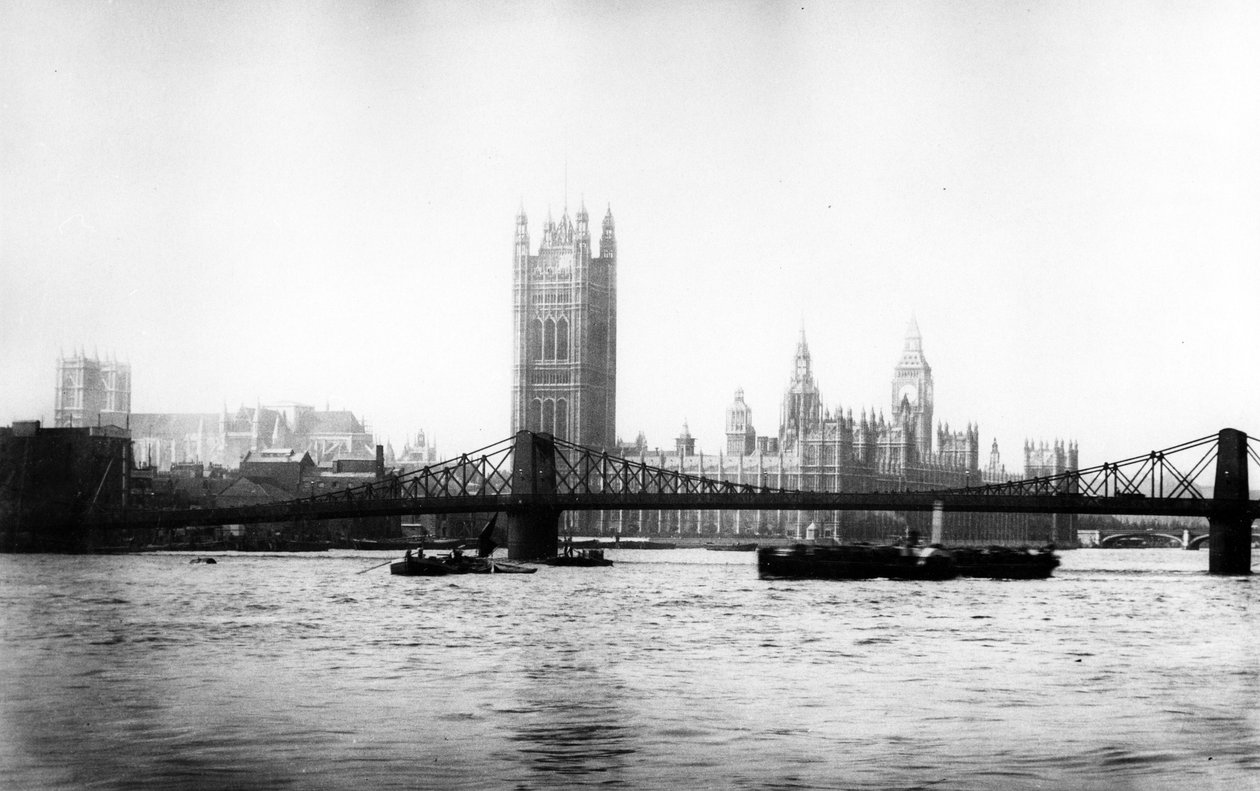 Lambeth Bridge ja Westminsterin palatsi, myöhään 19. päivä tekijältä English Photographer