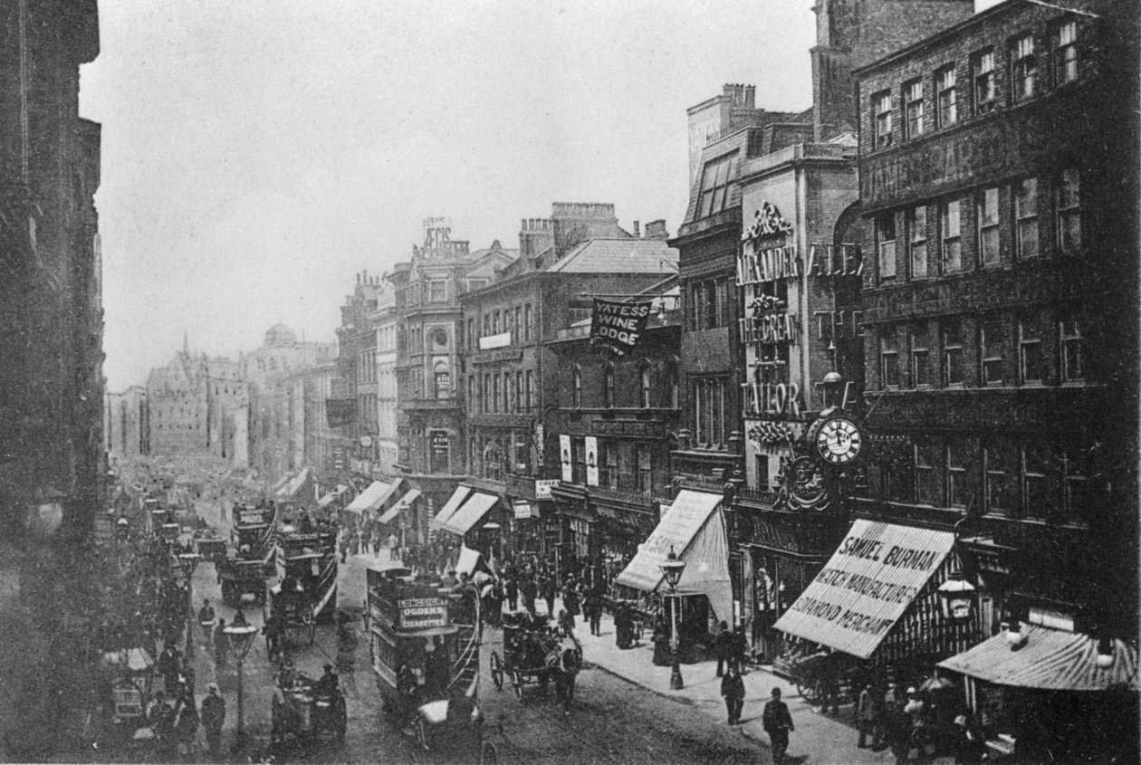 Market Street, Manchester, n. 1910 tekijältä English Photographer