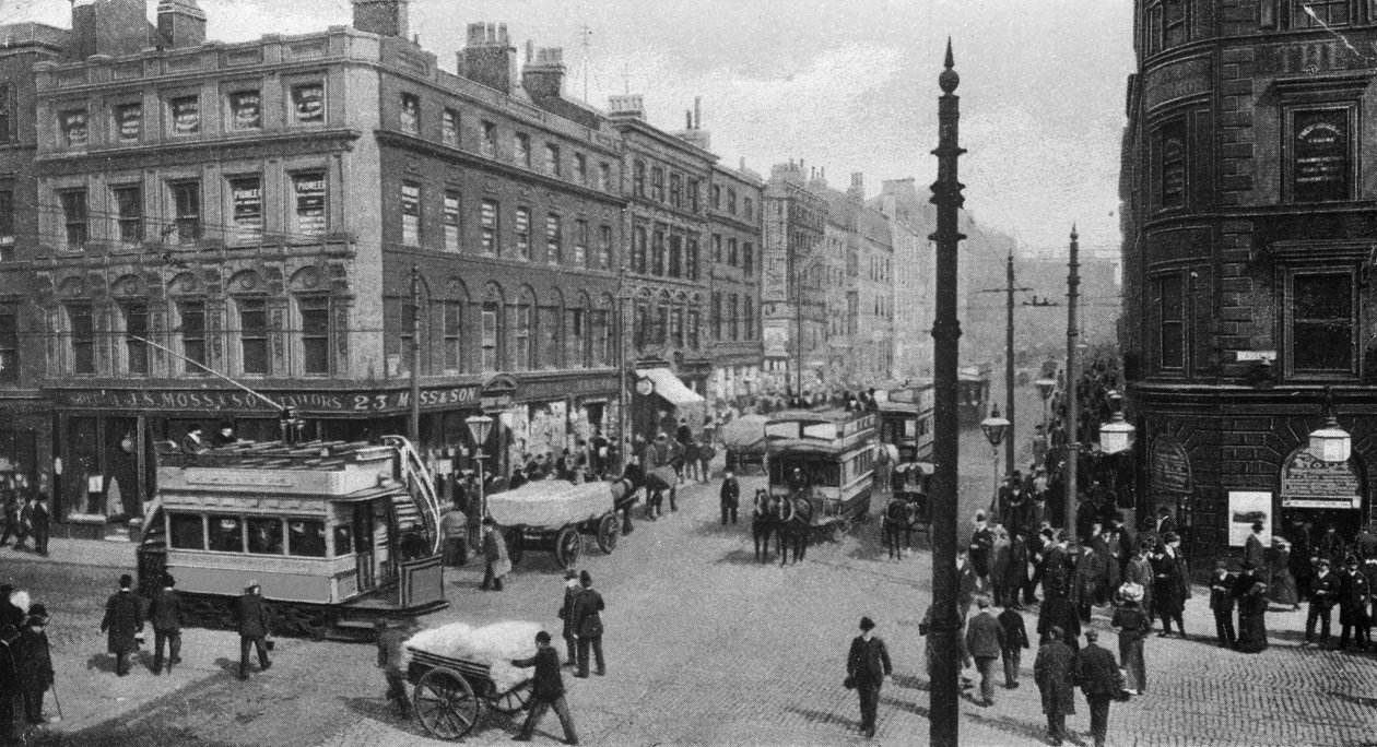 Market Street, Manchester, noin 1910 tekijältä English Photographer