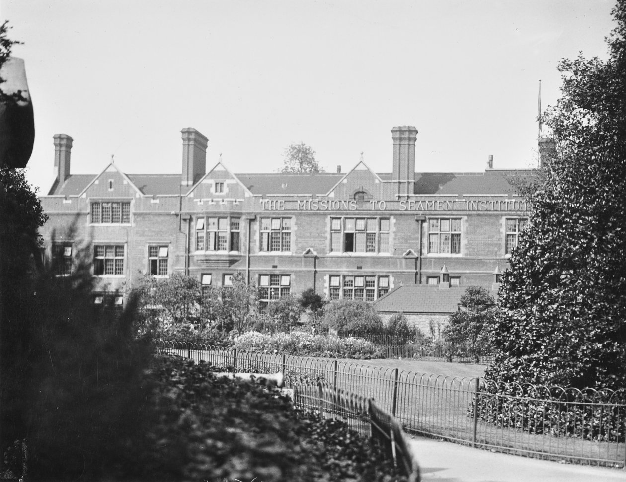 Lähetys merimiesinstituuttiin, East India Dock Road, 1932 tekijältä English Photographer