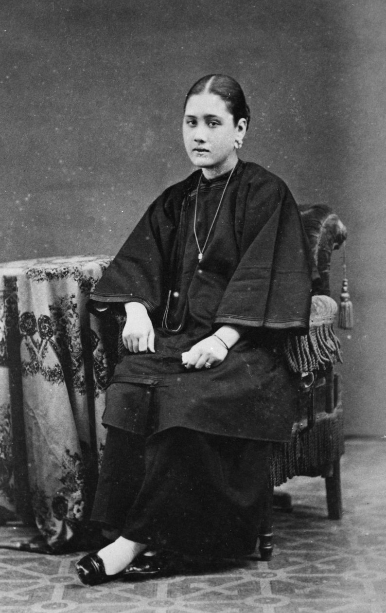 Mixed Race Girl, 1878 tekijältä English Photographer