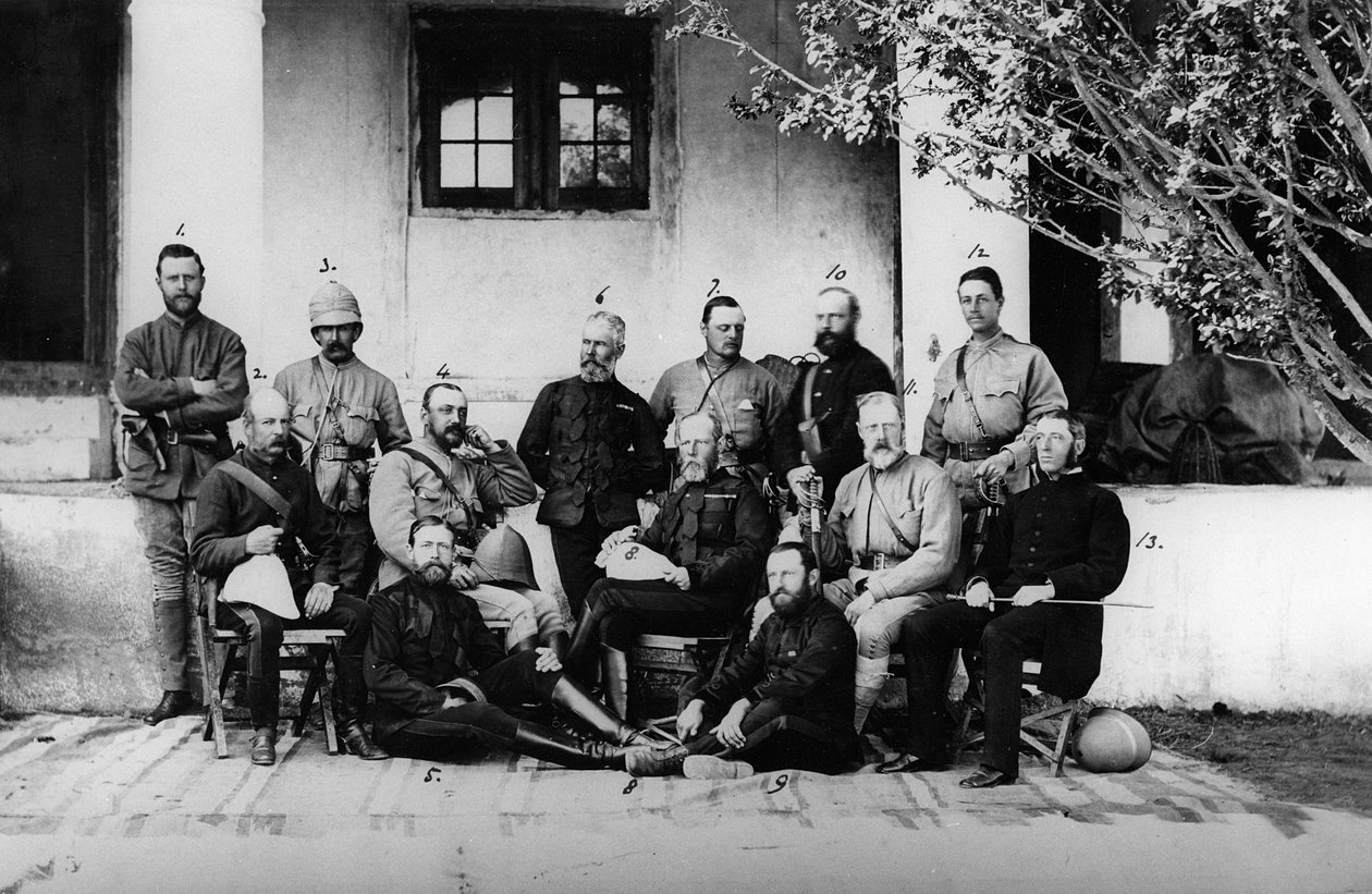 Upseerit ja kenraalit palvelleet toisen Anglo-Afganistani-sodan aikana, 1878-80 tekijältä English Photographer