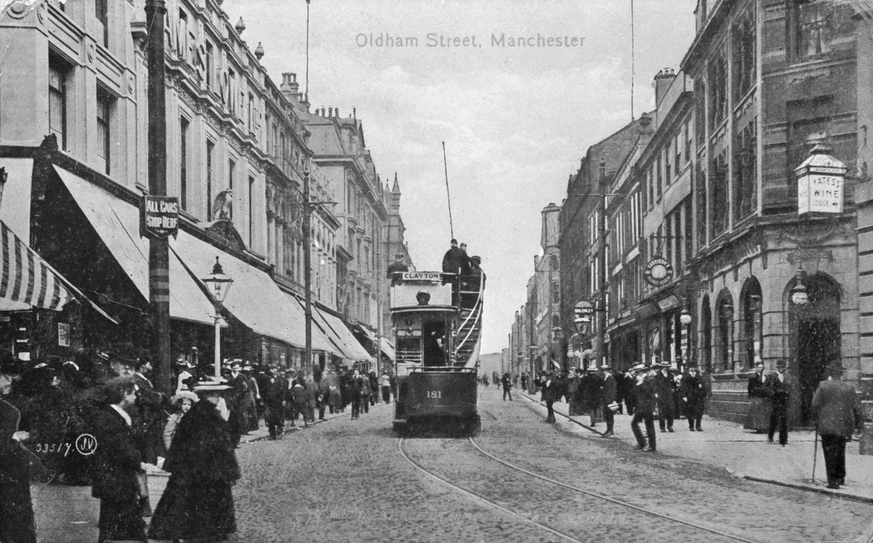 Oldham Street, Manchester, n. 1910 tekijältä English Photographer