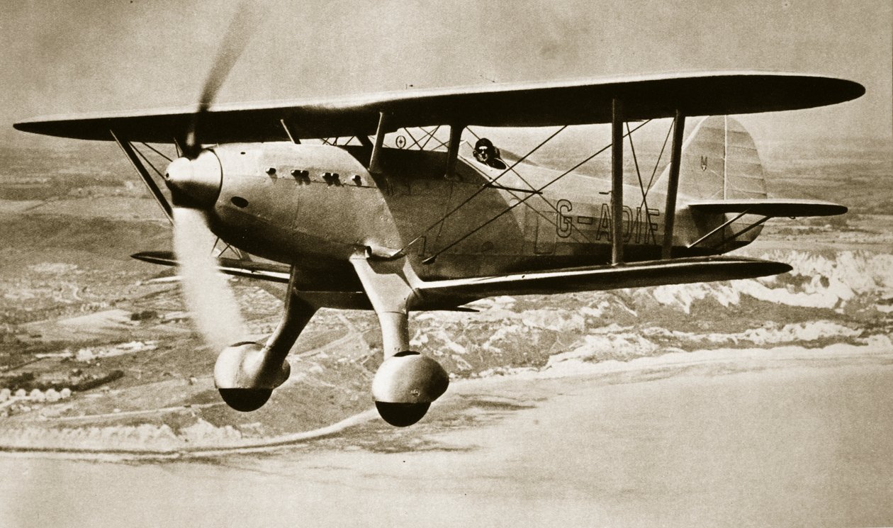 Yhden miehen ilmanhävittäjä, n. 1935 (syväpaino) tekijältä English Photographer