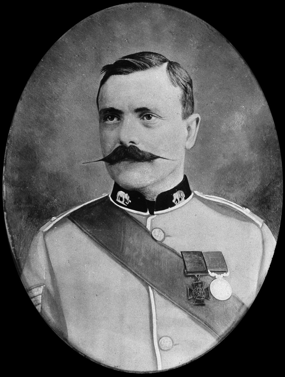 Sargeant J. Danagherin muotokuva, Connaught Rangers, 1890 tekijältä English Photographer
