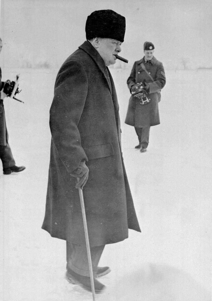 Winston Churchillin muotokuva, 1942-45 tekijältä English Photographer