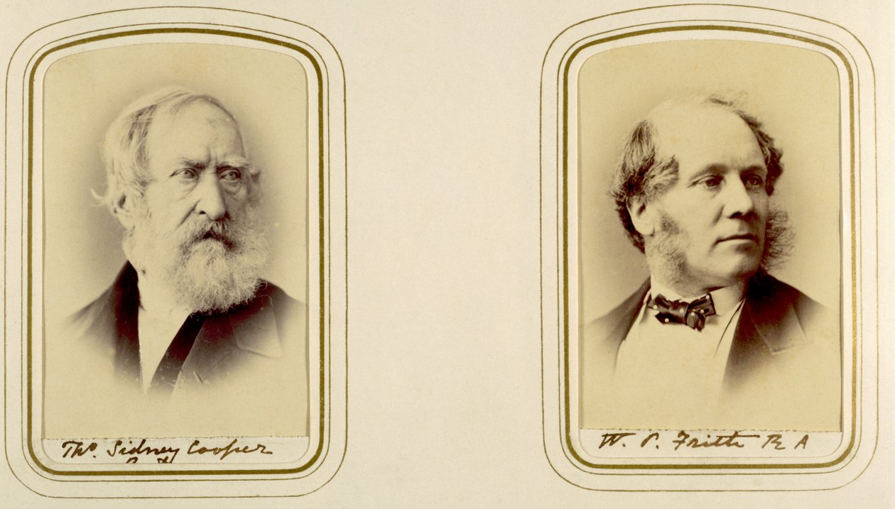 Thomas Sidney Cooperin ja William Powell Frithin muotokuvia (seepiakuva) tekijältä English Photographer