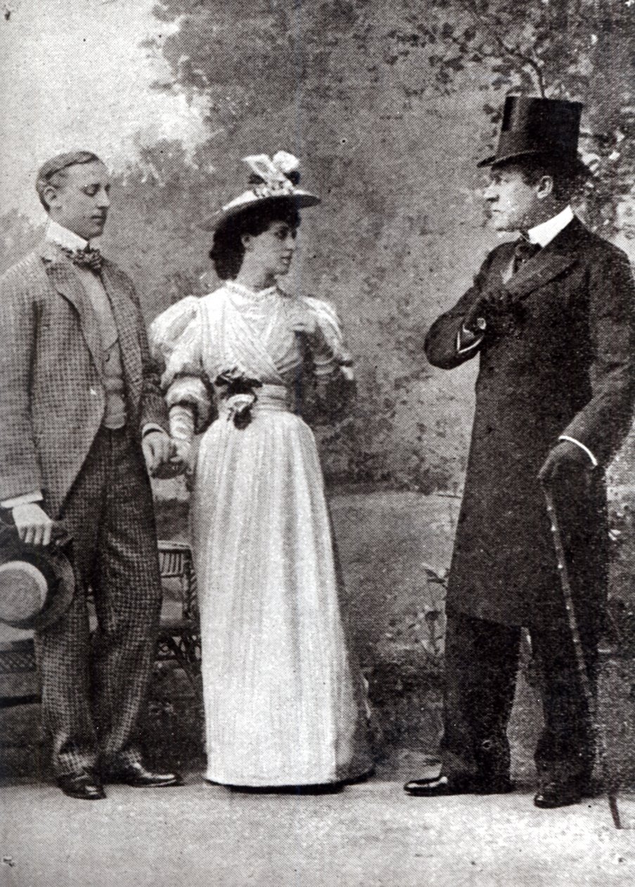 Kohtaus Oscar Wilden (1854-1900) esityksestä The Importance of Being Earnest St. James