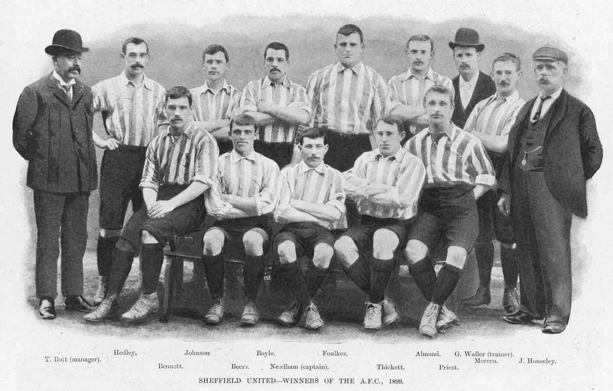 Sheffield United - Jalkapallocupin voittajat, 1899 tekijältä English Photographer