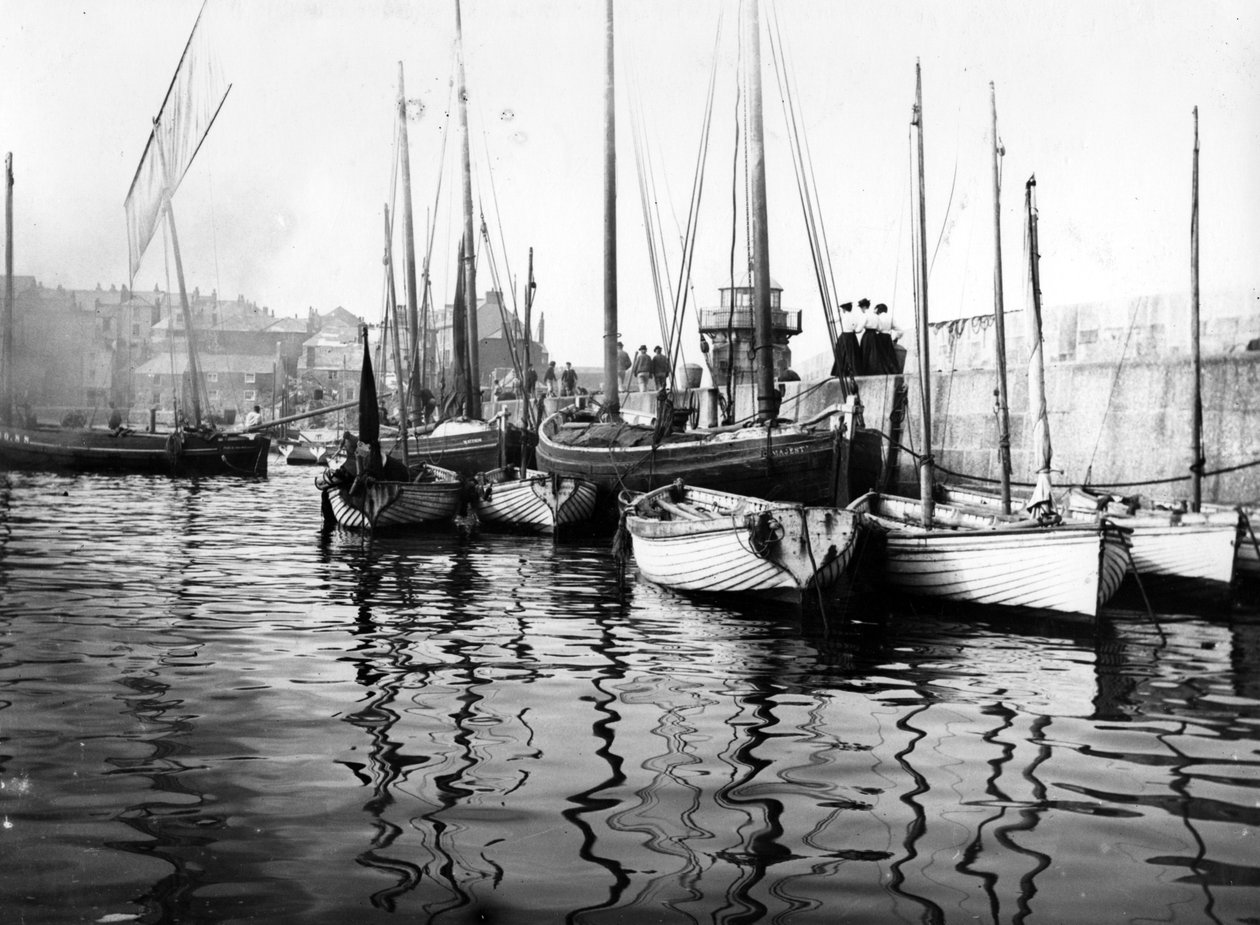 Smeatons Pier, St Ives, noin 1890-luku tekijältä English Photographer