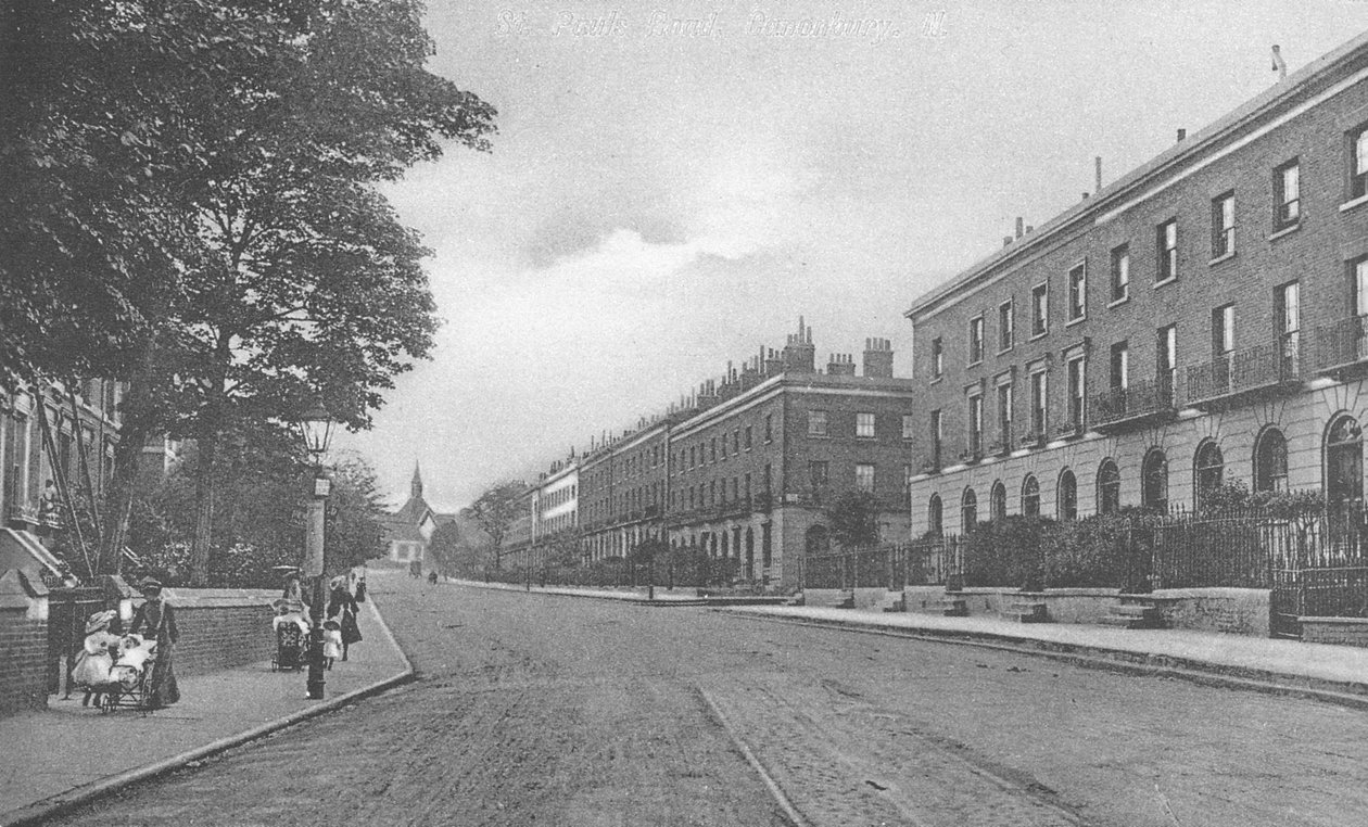 St. Pauls Road, Canonbury, Islington, n. 1905 tekijältä English Photographer