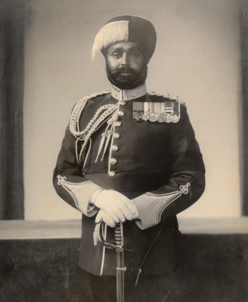 Subedar-majuri Shir Singh, Bahadur Waq Obi, 4. pataljoona, 15. Punjab-rykmentti, 1936-37 tekijältä English Photographer
