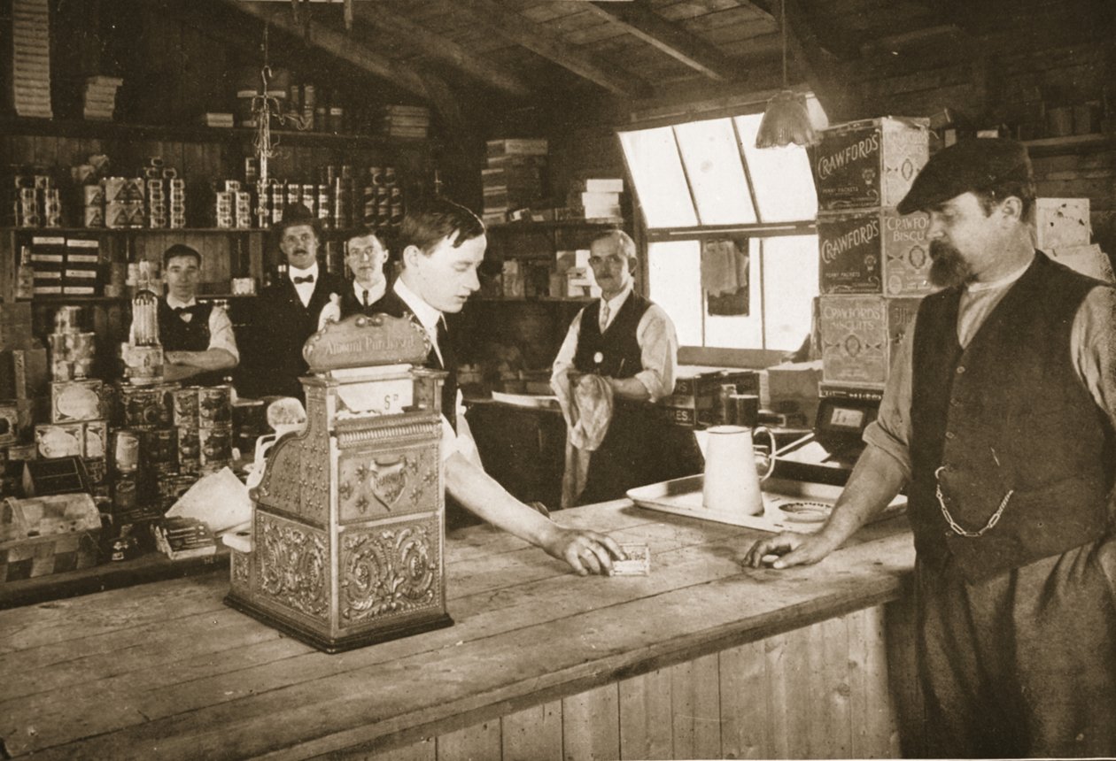 The Canteen, Lofthouse Park, kuvitus saksalaisista vangeista Isossa-Britanniassa (syväpaino) tekijältä English Photographer