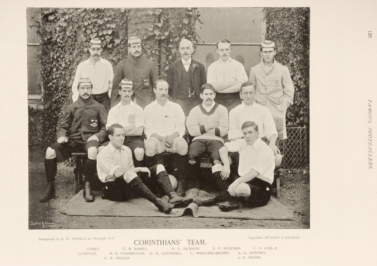 Corinthiansin jalkapallojoukkue, Famous Footballers, 1895 tekijältä English Photographer