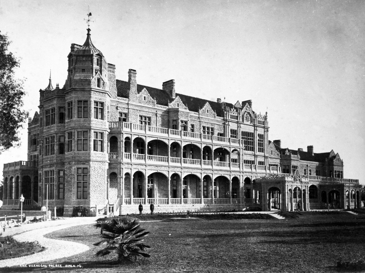 Varapäällikön palatsi, Simla, noin 1890 tekijältä English Photographer
