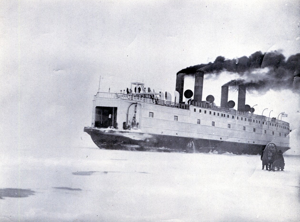 Jäätä murtava junalauttahöyrylaiva SS Baikal, Baikaljärvi tekijältä English Photographer