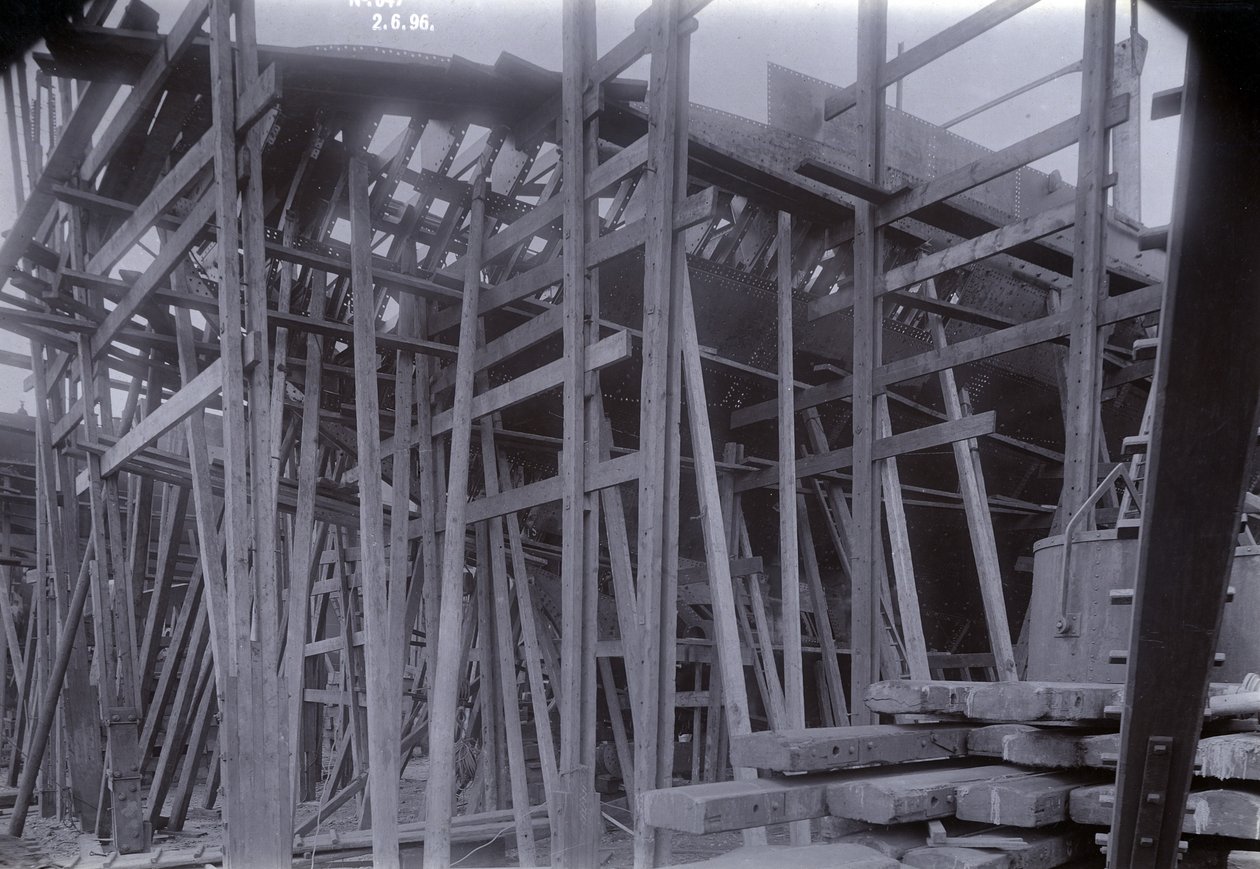 Jäätä murtava junalauttahöyrylaiva SS Baikal rungossa Sir W.G. Armstrong Mitchell and Co. Ltd:n rakentamana Low Walkerin telakalla Newcastle upon Tynessa vuonna 1896 tekijältä English Photographer