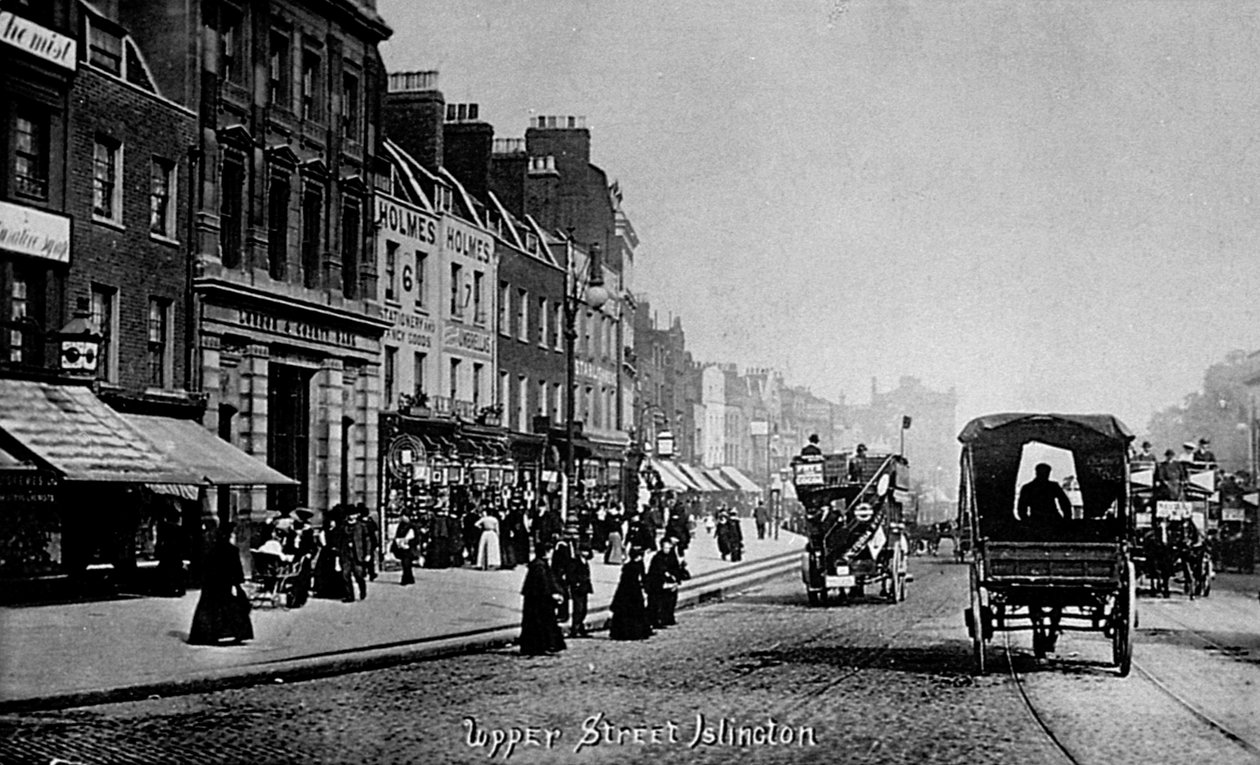Upper Street, Islington, n. 1906 tekijältä English Photographer
