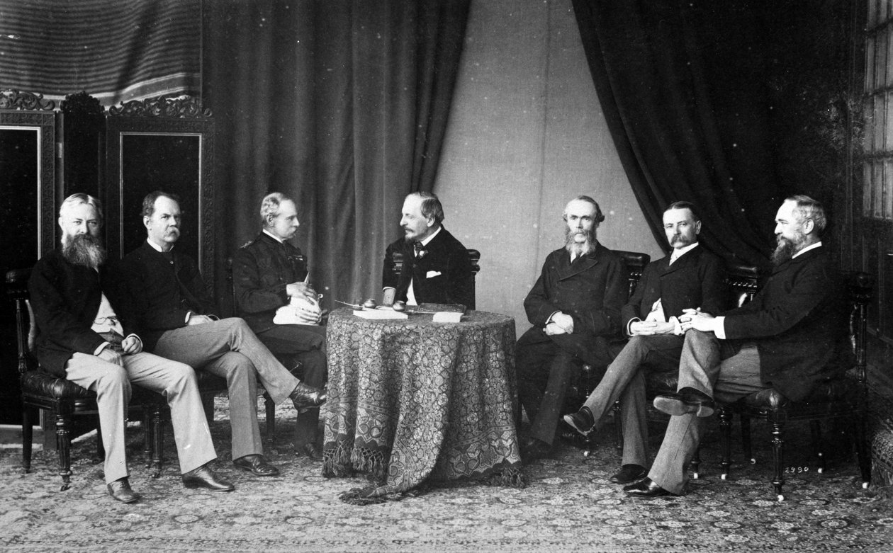Varakuningas Lordi Dufferin, Kandaharin lordi Roberts ja neuvonantaja, n. 1884–1888 tekijältä English Photographer
