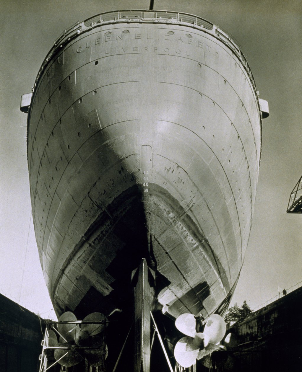 Näkymä RMS Queen Elizabethista, 1942 tekijältä English Photographer