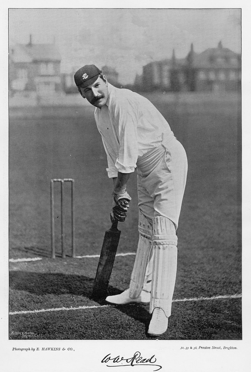 W.W. Lue, Famous Cricketers and Cricket Grounds, julkaisija Hudson and Kearns, 1895 tekijältä English Photographer