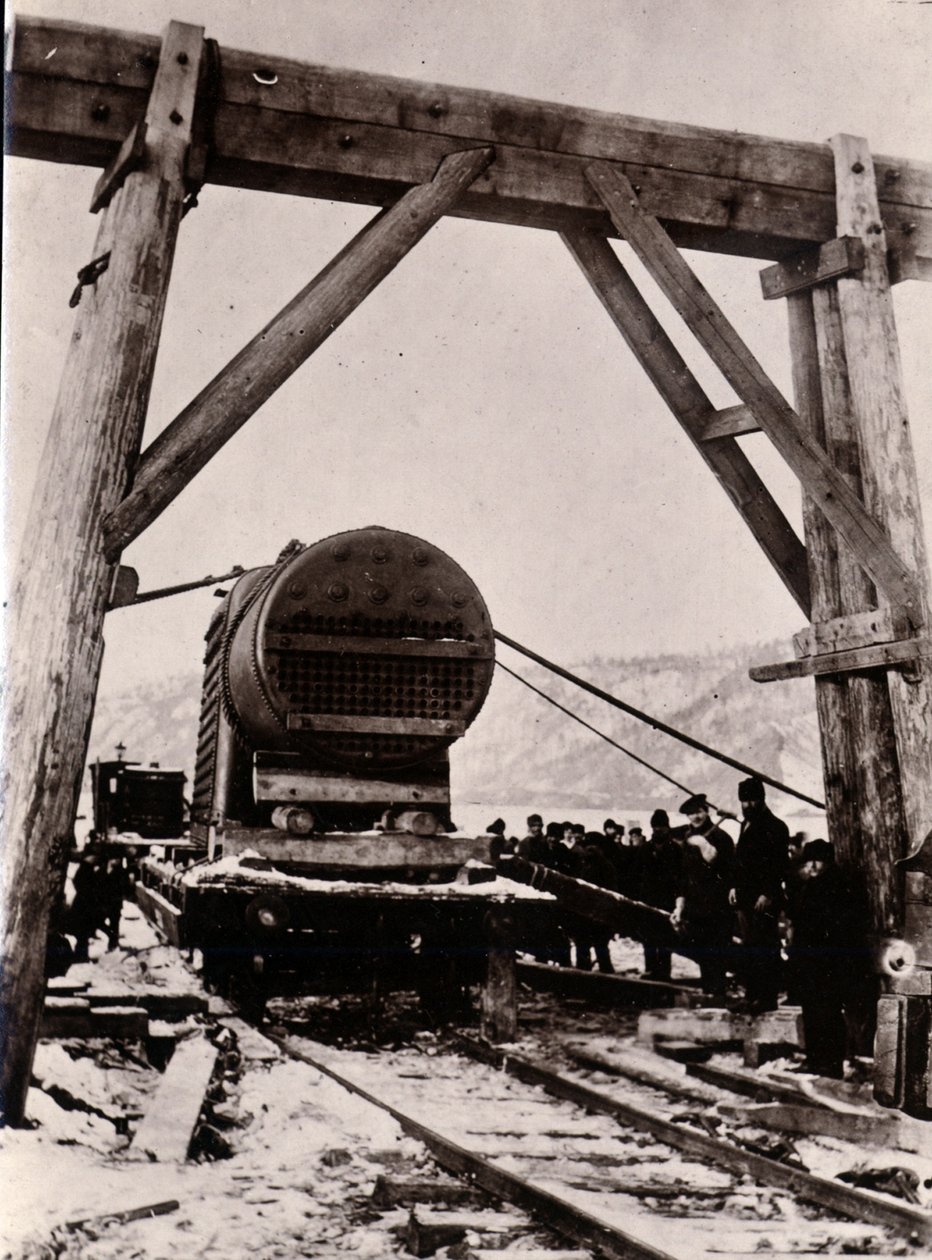 Telakka nro 647, Baikal. Jäänmurtaja Baikalin lieriökattila, 1896. tekijältä English Photographer