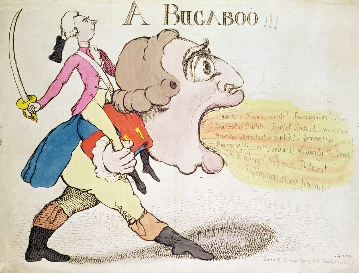 Bugaboo!!! (käsin väritetty kaiverrus) tekijältä English School