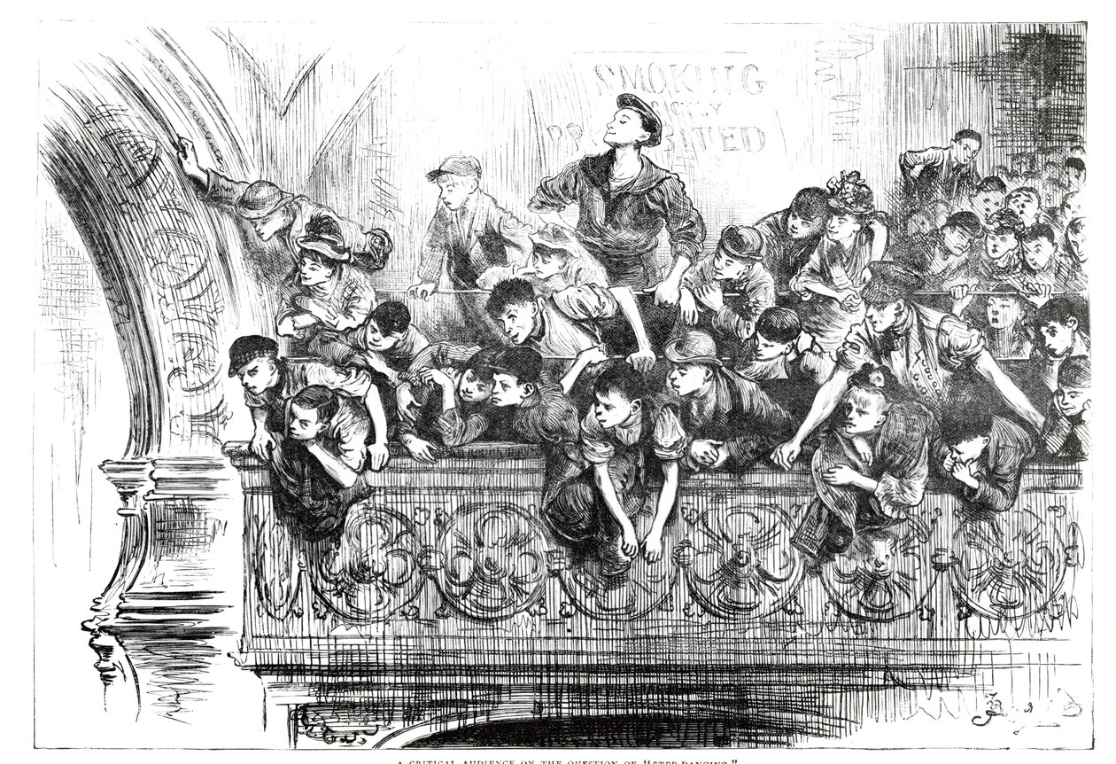 Kriittinen yleisö askeltanssin kysymyksessä, n. 1870-luku tekijältä English School