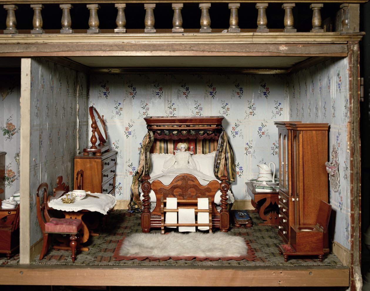 Makuuhuone Mrs Bryants Pleasuressa, noin 1860 tekijältä English School