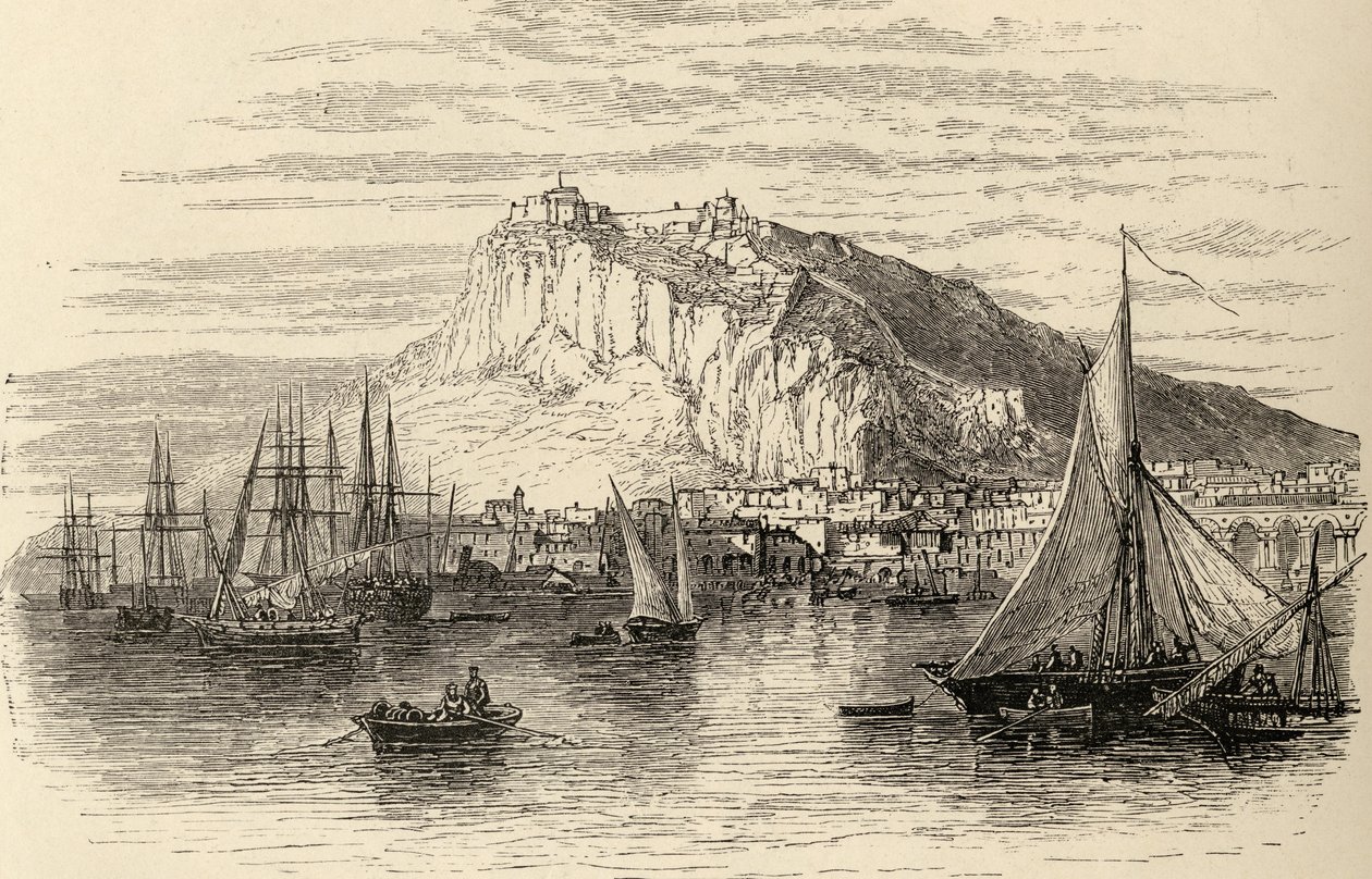 Alicante, Espanja, pastori Samuel Manningin vuonna 1870 julkaisemasta teoksesta "Spanish Pictures". tekijältä English School