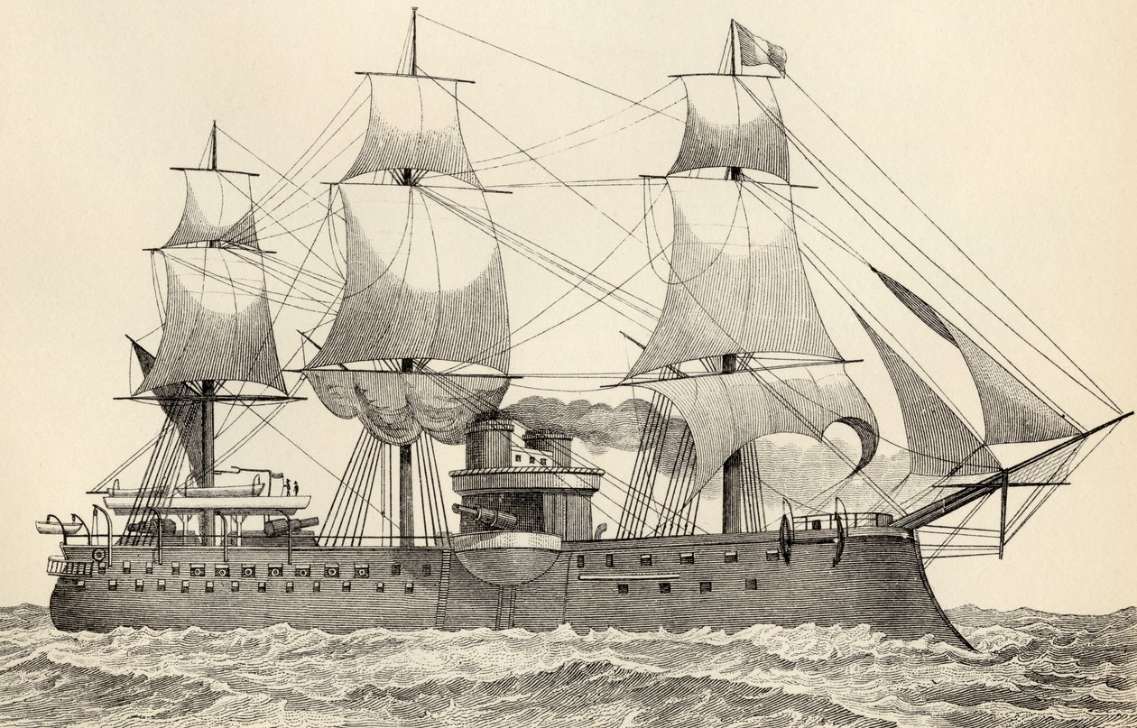 Amiral Duperre, The National Encyclopaediasta, julkaisija William Mackenzie, Lontoo, 1800-luvun loppu tekijältä English School