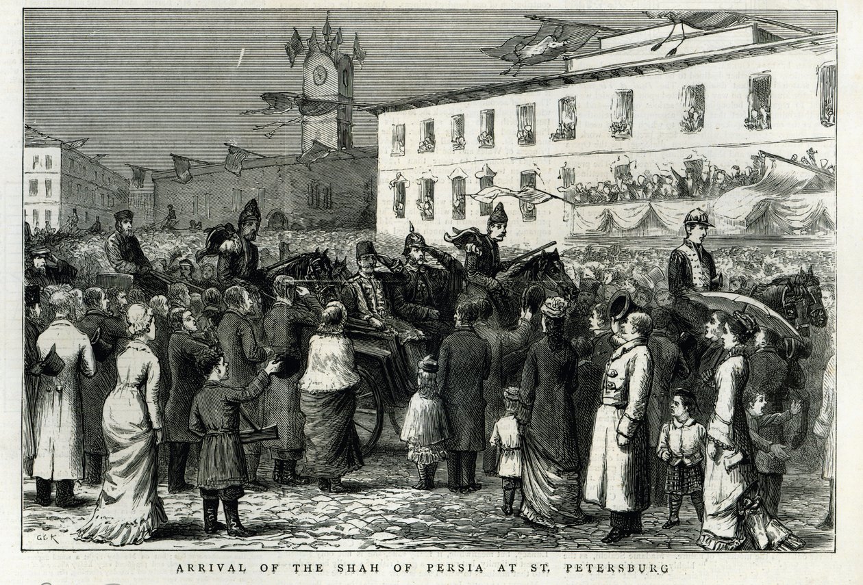 Persian shaahin saapuminen Pietariin, Graphicista, 8. kesäkuuta 1878 tekijältä English School