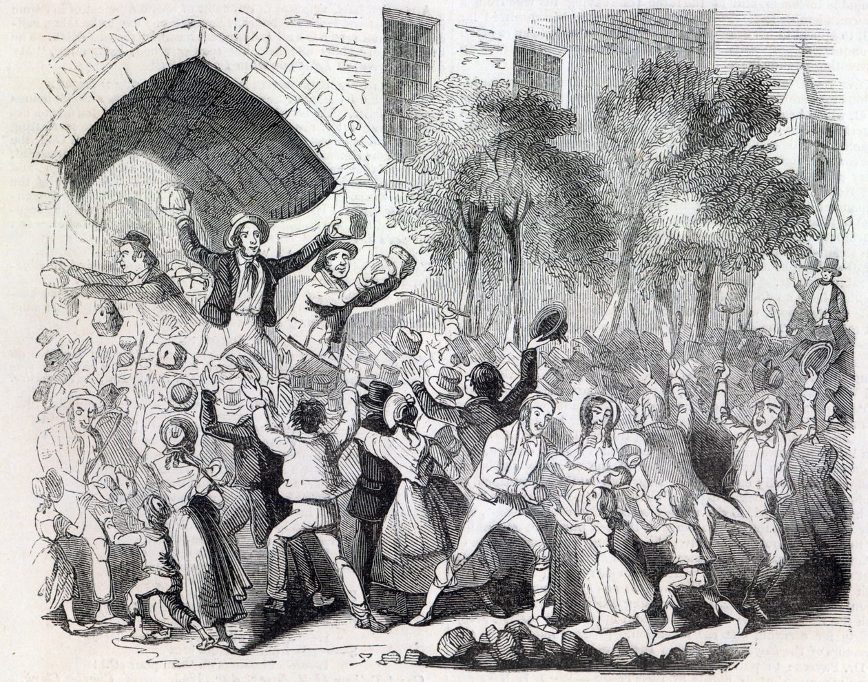 Hyökkäys Stockportin työtaloon vuonna 1842 tekijältä English School