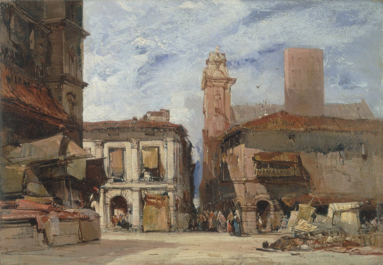 Bologna, n. 1826 (öljy kankaalle asetettu paperille) tekijältä English School