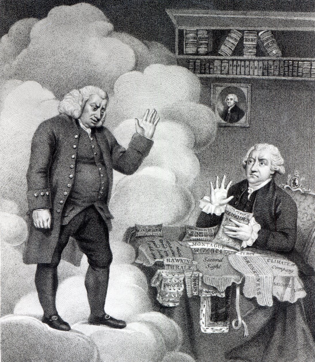 Boswell and the Ghost of Samuel Johnson, julkaistu vuonna 1803 tekijältä English School