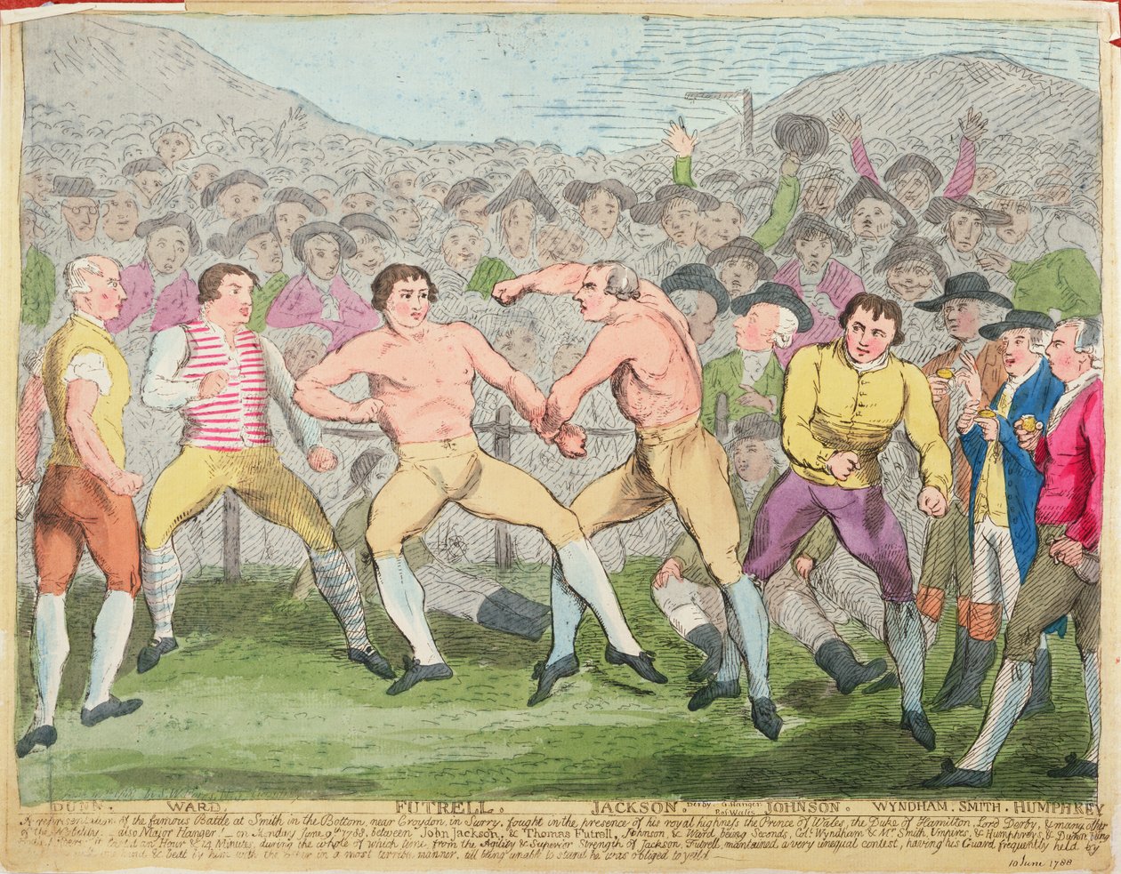Nyrkkeilyottelu, 10. kesäkuuta 1788 tekijältä English School